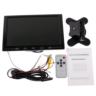 9.0 inch Ultra-thin Touch Button Car Monitor with Remote Controller(Black) - Car Monitor by buy2fix | Online Shopping UK | buy2fix