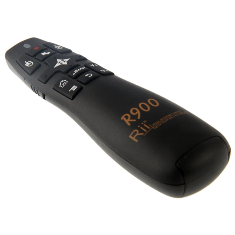 2.4G Wireless Presenter Laser Pointer Fly Mouse Rii Professional Air Mouse R900 for HTPC / Android TV BOX / PS3 / XBOX360 / Tablet PC (K14 R900)(Black) - MINI PC Accessories & Gadgets by buy2fix | Online Shopping UK | buy2fix