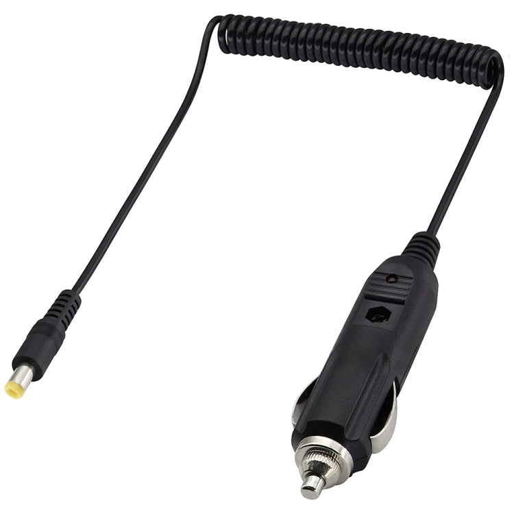 2A Car 4.0 x 1.7mm Power Supply Adapter Plug Coiled Cable Car Charger, Length: 40-140cm - Universal Power Adapter by buy2fix | Online Shopping UK | buy2fix