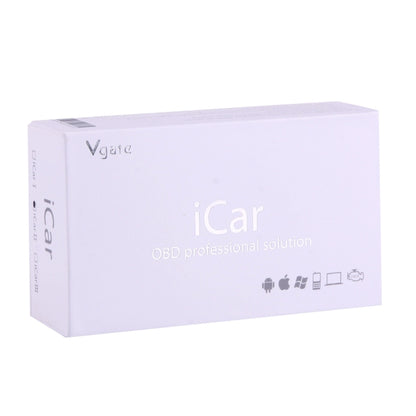 Vgate iCar II Super Mini ELM327 OBDII Bluetooth V3.0 Car Scanner Tool, Support Android OS, Support All OBDII Protocols(Black) - In Car by Vgate | Online Shopping UK | buy2fix