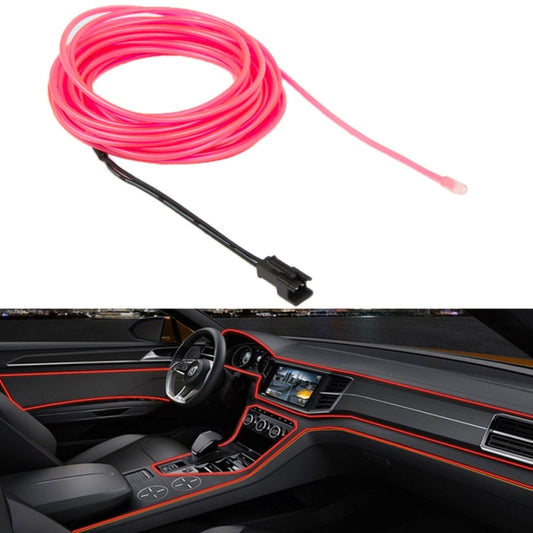 Waterproof Round Flexible Car Strip Light with Driver for Car Decoration, Length: 5m(Pink) - Atmosphere lights by buy2fix | Online Shopping UK | buy2fix