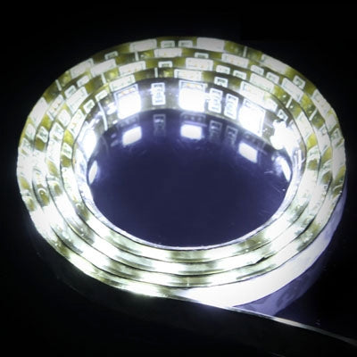 White 60 LED 5050 SMD Waterproof Flexible Car Strip Light, DC 12V, Length: 1m - In Car by buy2fix | Online Shopping UK | buy2fix