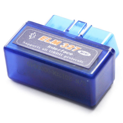 Super Mini ELM327 Bluetooth OBDII V2.1 Car Diagnostic Interface Tool, Support OBDII-ISO 9141-2, ISO 14230-4(KWP2000), CAN ISO-15765-4(Blue) - In Car by KONNWEI | Online Shopping UK | buy2fix