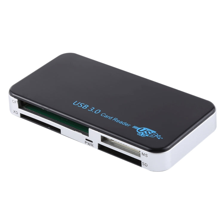 USB 3.0 Card Reader, Super Speed 5Gbps, Support CF / SD / TF / M2 / XD / MS Card, Plastic Shell -  by buy2fix | Online Shopping UK | buy2fix