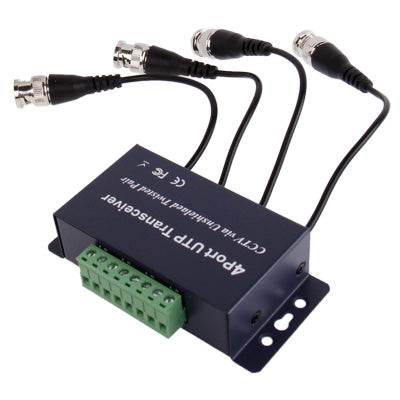 4 CH UTP Passive Balun Transceivers - Security by buy2fix | Online Shopping UK | buy2fix