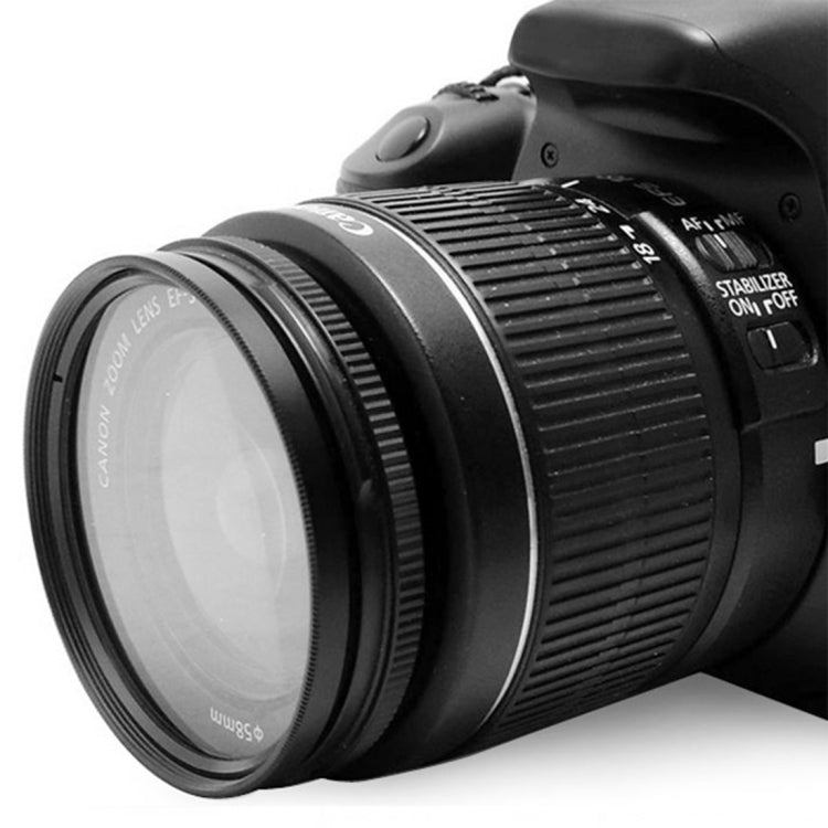52mm Digital Camera Aluminum Alloy Frame Lens UV Filter(Black) - Camera Accessories by buy2fix | Online Shopping UK | buy2fix