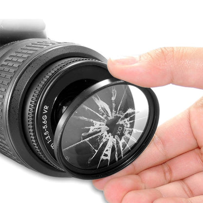 52mm Digital Camera Aluminum Alloy Frame Lens UV Filter(Black) - Camera Accessories by buy2fix | Online Shopping UK | buy2fix