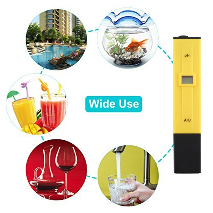 Pocket-sized PH Meter with ATC(Yellow) - Consumer Electronics by buy2fix | Online Shopping UK | buy2fix