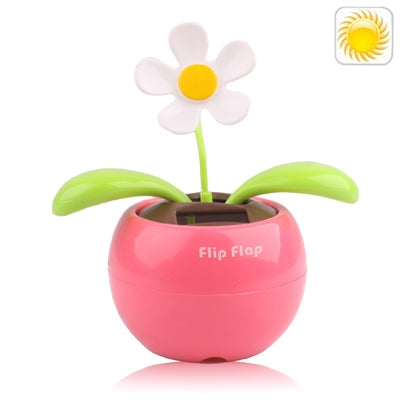 Solar Flip Flap Flower, Random Flower Color Delivery(Pink) - Ornaments by buy2fix | Online Shopping UK | buy2fix