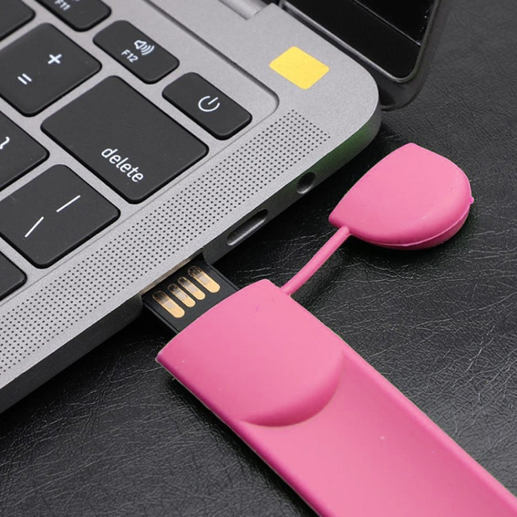 Silicone Bracelet USB Flash Disk with 8GB Memory(Pink) - USB Flash Drives by buy2fix | Online Shopping UK | buy2fix