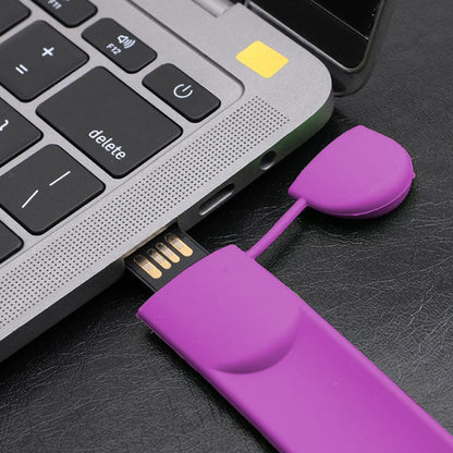 Silicone Bracelet USB Flash Disk with 16GB Memory(Purple) - USB Flash Drives by buy2fix | Online Shopping UK | buy2fix