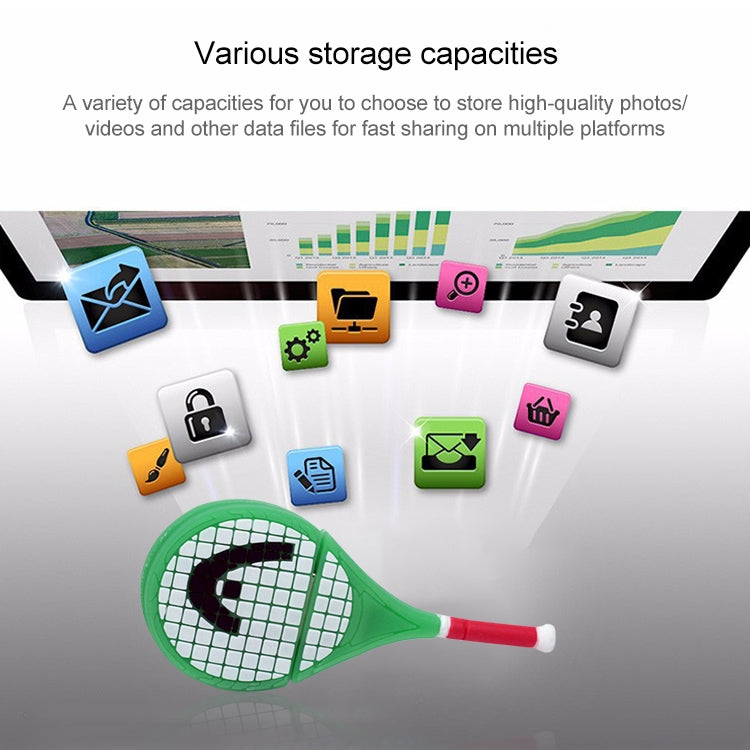 Tennis Racket Shape USB Flash Disk (2 GB) - USB Flash Drives by buy2fix | Online Shopping UK | buy2fix