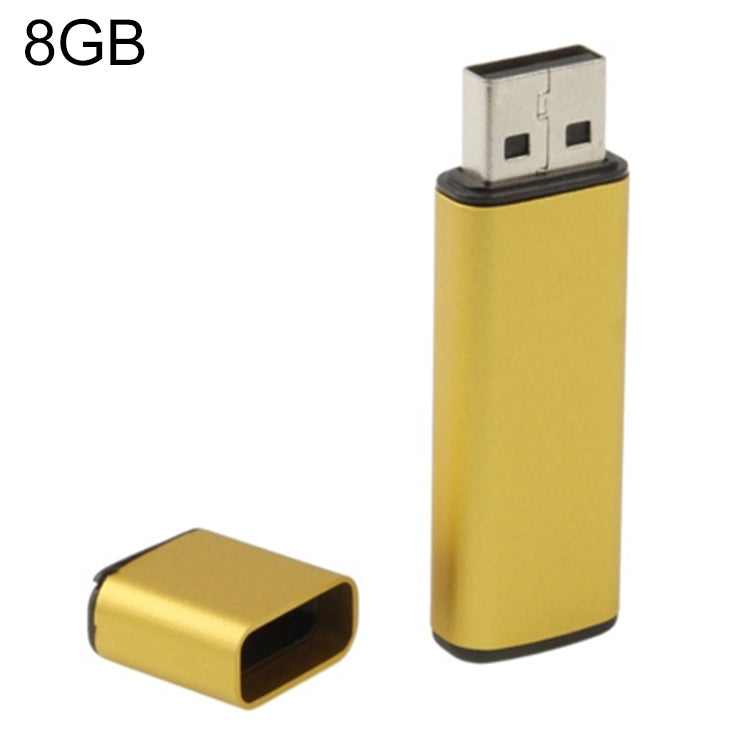 Business Series USB 2.0 Flash Disk, Golden (8GB) - USB Flash Drives by buy2fix | Online Shopping UK | buy2fix