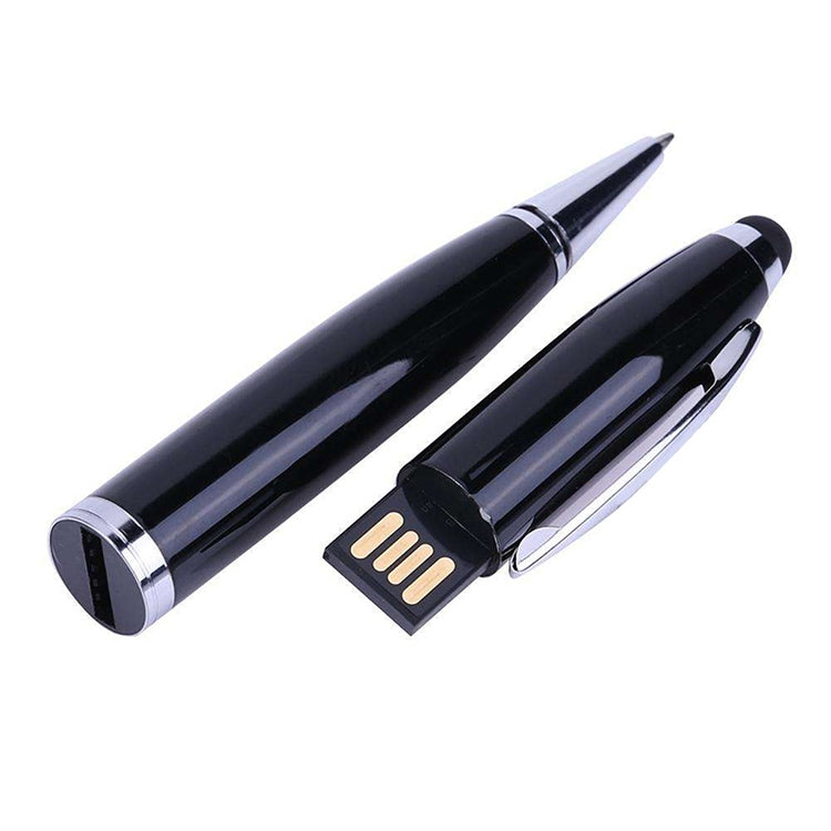 2 in 1 Pen Style USB Flash Disk, Black (16GB) - Computer & Networking by buy2fix | Online Shopping UK | buy2fix