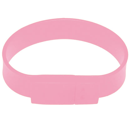 16GB Silicon Bracelets USB 2.0 Flash Disk(Pink) - USB Flash Drives by buy2fix | Online Shopping UK | buy2fix