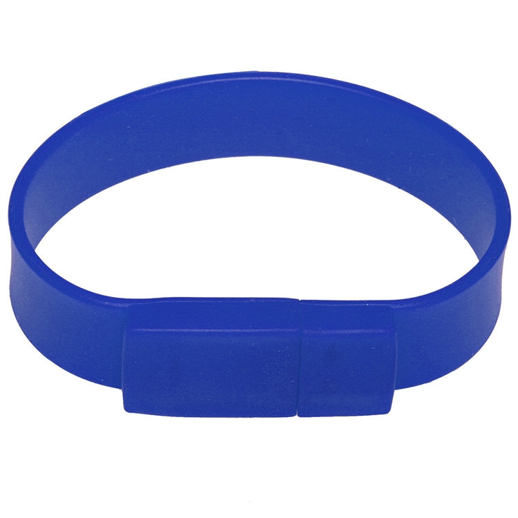 16GB Silicon Bracelets USB 2.0 Flash Disk(Dark Blue) - USB Flash Drives by buy2fix | Online Shopping UK | buy2fix