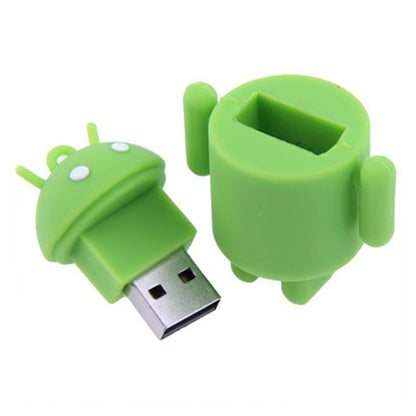 4GB Android Robot Style USB Flash Disk (Green) - USB Flash Drives by buy2fix | Online Shopping UK | buy2fix