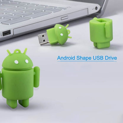 16GB Android Robot Style USB Flash Disk (Green) - USB Flash Drives by buy2fix | Online Shopping UK | buy2fix