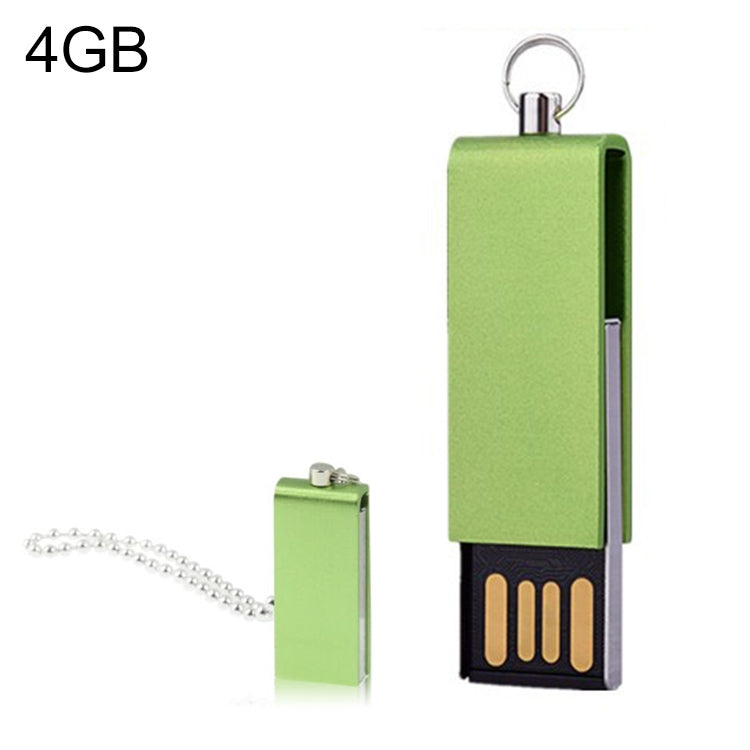 Mini Rotatable USB Flash Disk (4GB), Green - USB Flash Drives by buy2fix | Online Shopping UK | buy2fix