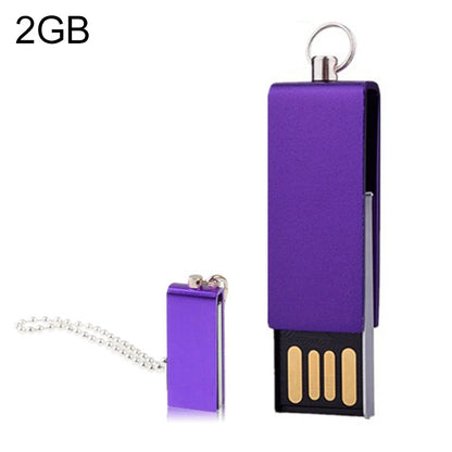 Mini Rotatable USB Flash Disk (2GB), Purple - USB Flash Drives by buy2fix | Online Shopping UK | buy2fix