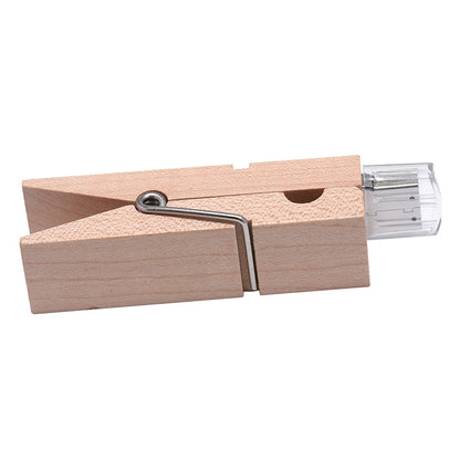 4 GB Wood Clip Style USB Flash Disk - USB Flash Drives by buy2fix | Online Shopping UK | buy2fix