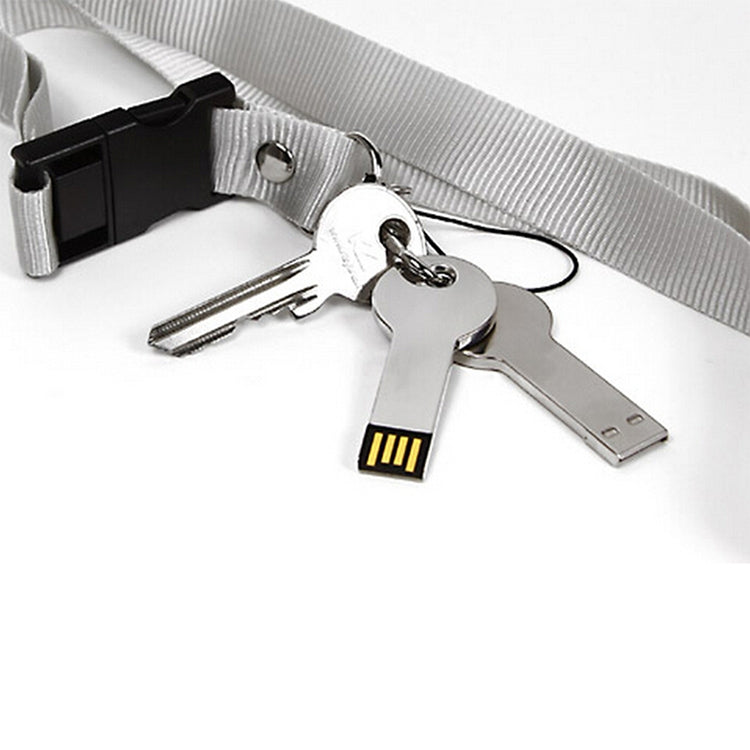 Silver Metal Key Style USB 2.0 Flash Disk (16GB)(Silver)(Silver) - USB Flash Drives by buy2fix | Online Shopping UK | buy2fix