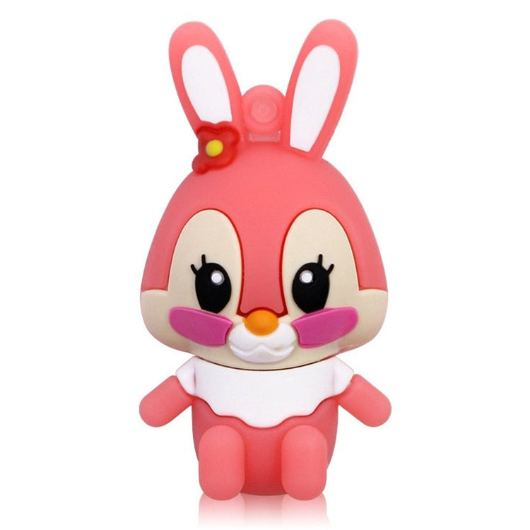 Cartoon Bunny Style Silicone USB 2.0 Flash disk, Special for All Kinds of Festival Day Gifts,Pink (8GB) - USB Flash Drives by buy2fix | Online Shopping UK | buy2fix