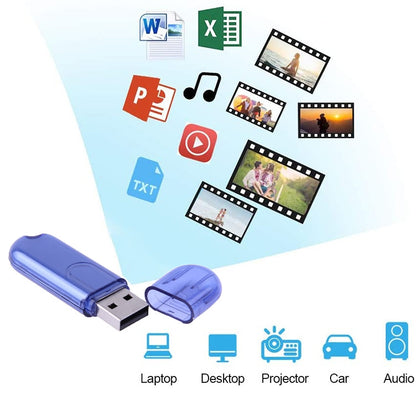 4GB USB Flash Disk(Blue) - USB Flash Drives by buy2fix | Online Shopping UK | buy2fix