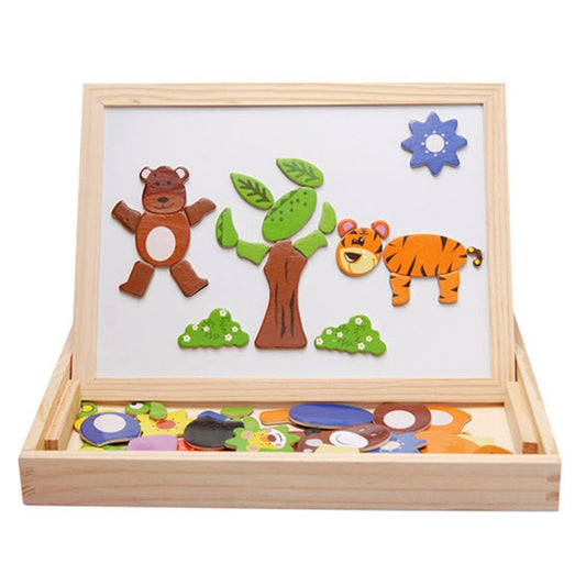 Animal Puzzle Magnetic Double Side Drawing Board - Drawing Toys by buy2fix | Online Shopping UK | buy2fix