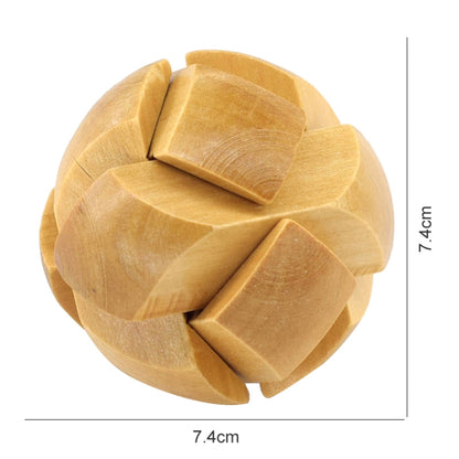 Intelligence Wooden Ball Shaped Pull-Apart IQ Puzzle Magic Cube Toy(Fleshcolor) - Math Toys by buy2fix | Online Shopping UK | buy2fix