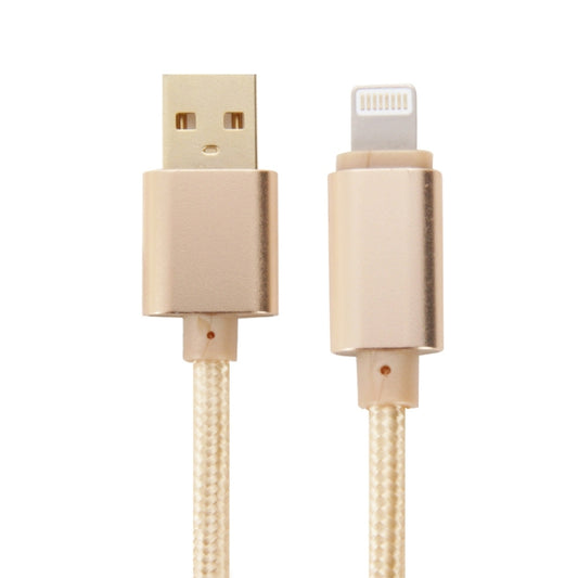 1m Woven Style Metal Head 8 Pin to USB Data Sync Charging Cable for iPhone, iPad - Normal Style Cable by buy2fix | Online Shopping UK | buy2fix