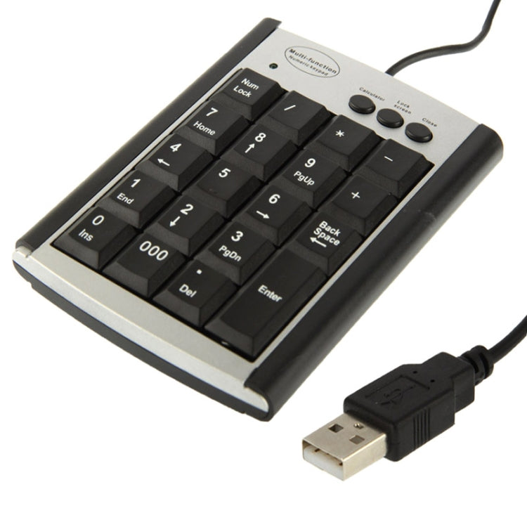 USB Non-synchronous Notebook Computer Multi Function Keypad with 19 Keys - Mini Keyboard by buy2fix | Online Shopping UK | buy2fix