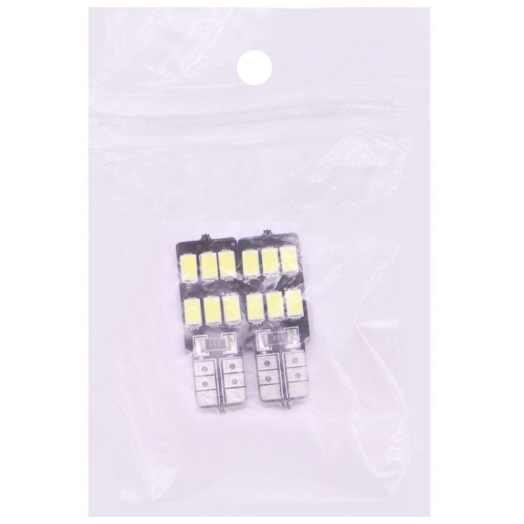 2 PCS T10 2.5W 100LM White Light 6 LED 5730 SMD CANBUS Car Signal Light Bulb - In Car by buy2fix | Online Shopping UK | buy2fix