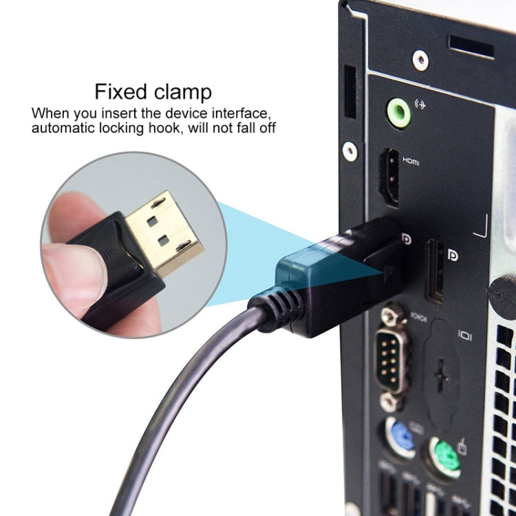 DisplayPort Male to HDMI Male Adapter Cable, Length: 1.8m(White) - Computer & Networking by buy2fix | Online Shopping UK | buy2fix