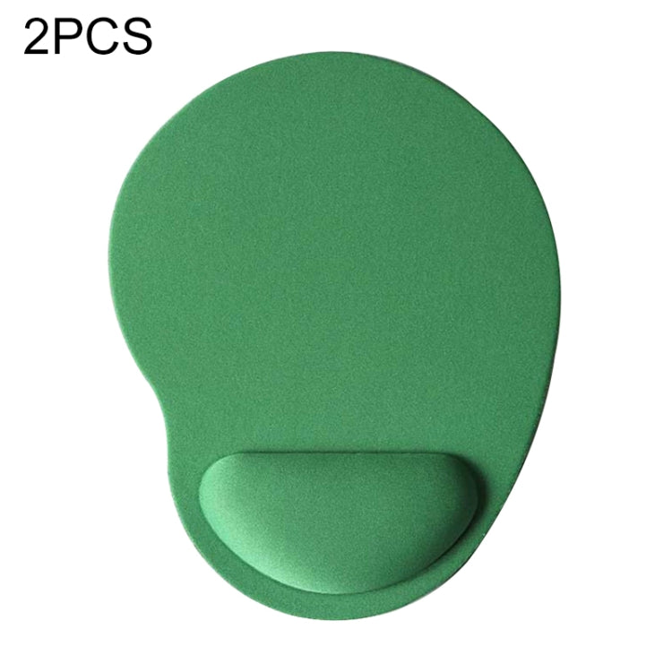 2 PCS Cloth Gel Wrist Rest Mouse Pad(Green) - Mouse Pads by buy2fix | Online Shopping UK | buy2fix