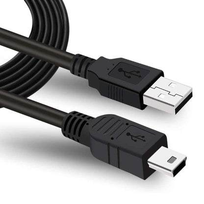 USB 2.0 AM to Mini 5pin USB Cable, Length: 1.5m(Black) - USB Cable by buy2fix | Online Shopping UK | buy2fix