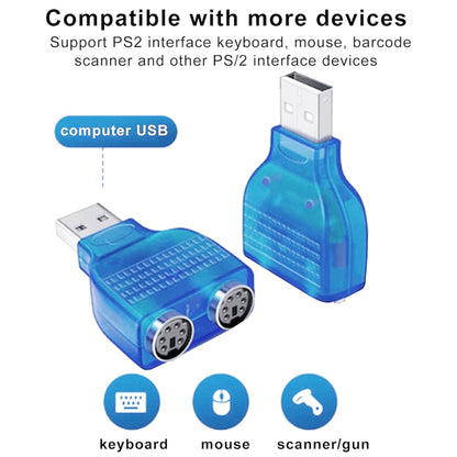 USB Male to PS/2 Female Adapter for Mouse / Keyboard - PS/2 Series by buy2fix | Online Shopping UK | buy2fix