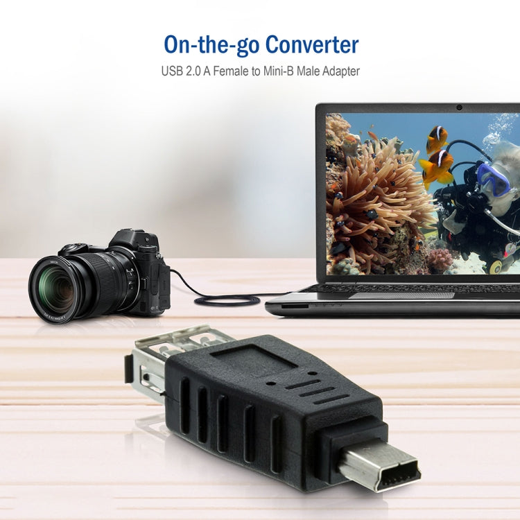 USB 2.0 Female to Mini USB 5Pin Male Adapter (OTG function) - USB Adapter by buy2fix | Online Shopping UK | buy2fix