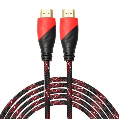 10m HDMI 1.4 Version 1080P Nylon Woven Line Red Black Head HDMI Male to HDMI Male Audio Video Connector Adapter Cable - Cable by buy2fix | Online Shopping UK | buy2fix