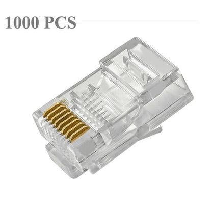 1000 PCS RJ45 Connector Modular Plug, Normal quality - Lan Cable and Tools by buy2fix | Online Shopping UK | buy2fix