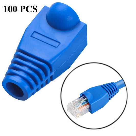 Network Cable Boots Cap Cover for RJ45, Blue (100 pcs in one packaging , the price is for 100 pcs)(Blue) - Computer & Networking by buy2fix | Online Shopping UK | buy2fix