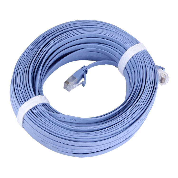 CAT6 Ultra-thin Flat Ethernet Network LAN Cable, Length: 30m(Blue) - Lan Cable and Tools by buy2fix | Online Shopping UK | buy2fix