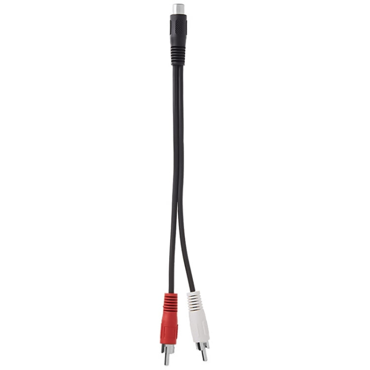 3.5mm female stereo jack to 2 male RCA plugs cable, Length: 38cm - RCA Cable by buy2fix | Online Shopping UK | buy2fix