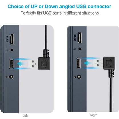 26cm 90 Degree Right Angle  USB 3.0 to 90 Degree Right Angle Micro 3.0 Data Cable for Galaxy Note III / N9000 - Micro USB Cable by buy2fix | Online Shopping UK | buy2fix