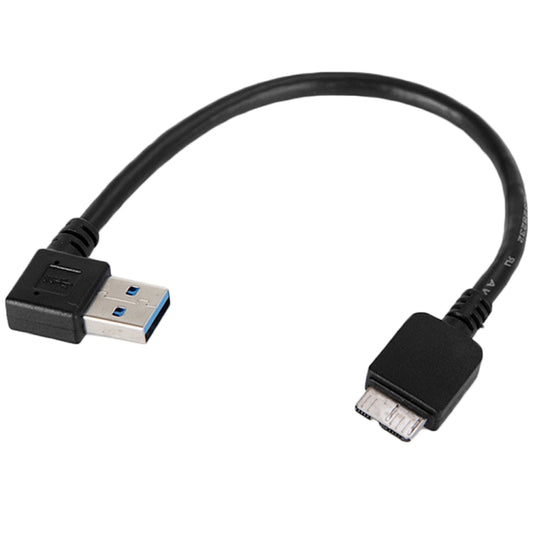 USB 3.0 Male to Micro USB 3.0 Male Adapter Cable, Right Bend, Length: 12cm -  by buy2fix | Online Shopping UK | buy2fix