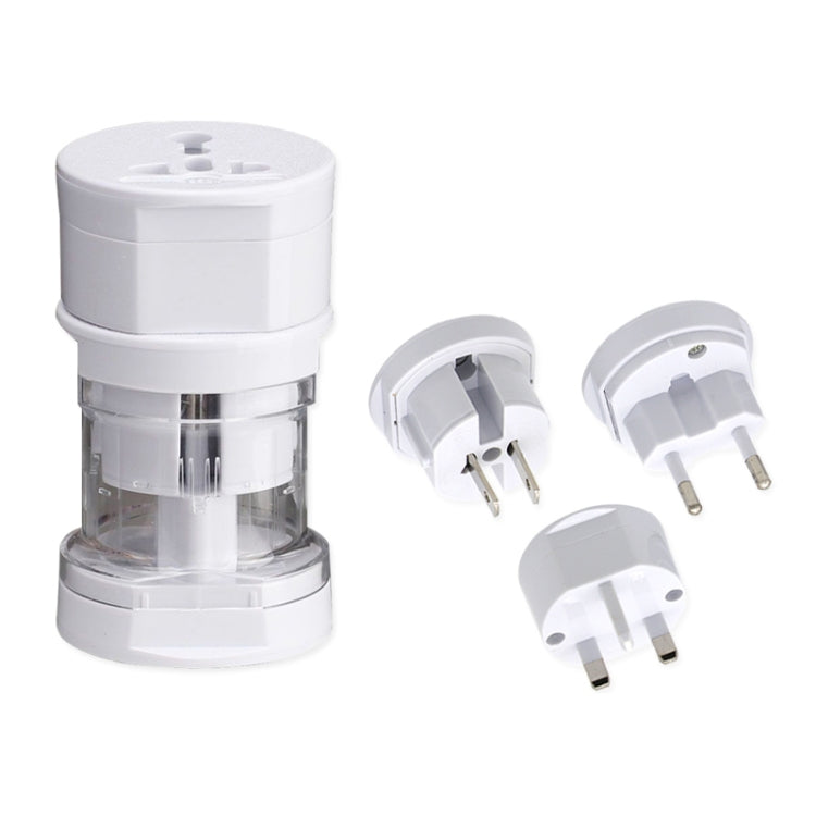 All in 1 EU + AU + UK + US Plug Travel Universal Adaptor(White) - Consumer Electronics by buy2fix | Online Shopping UK | buy2fix