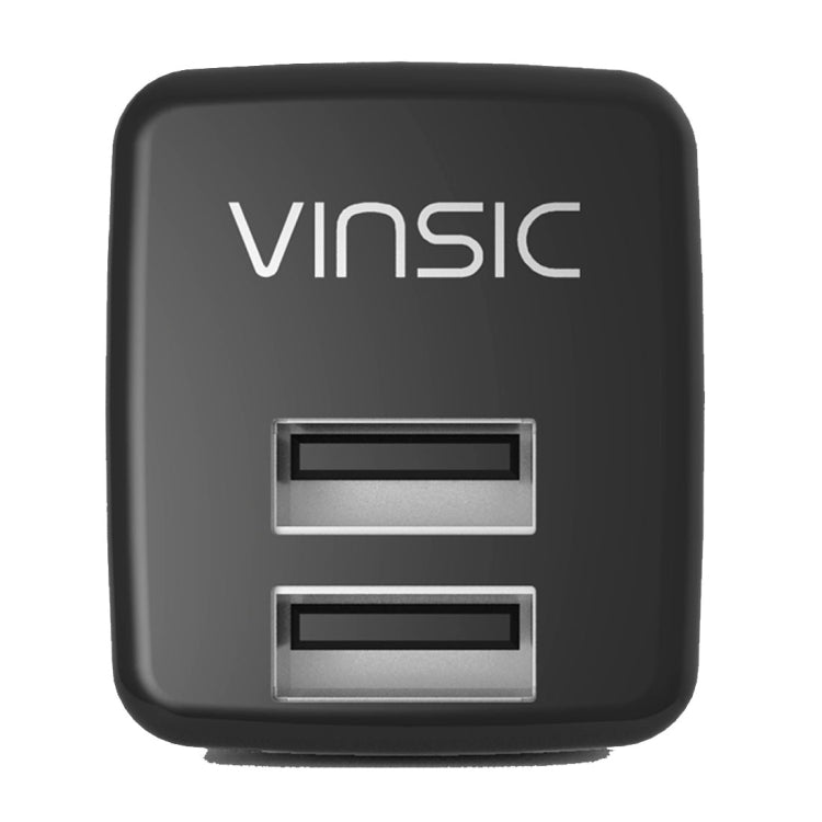 Vinsic 12W 5V 2.4A Output Dual USB Wall Charger USB Charger Adapter, For iPhone 5/5s/5c, iPad, Galaxy, Android and USB Devices - Mobile Accessories by VINSIC | Online Shopping UK | buy2fix