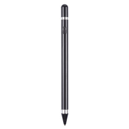 Short Universal Rechargeable Capacitive Touch Screen Stylus Pen with 2.3mm Superfine Metal Nib, For iPhone, iPad, Samsung, and Other Capacitive Touch Screen Smartphones or Tablet PC(Black) - Stylus Pen by buy2fix | Online Shopping UK | buy2fix