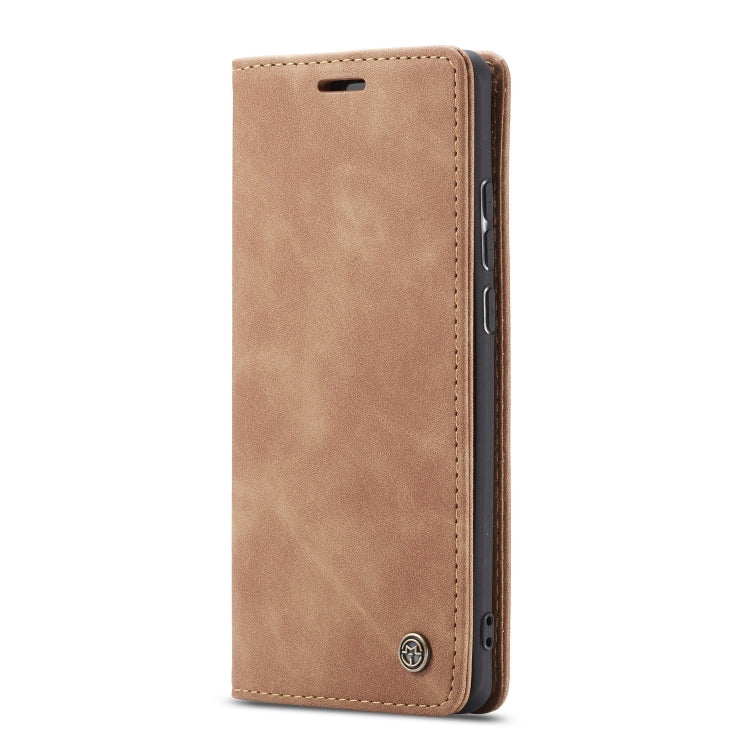 CaseMe-013 Multifunctional Retro Frosted Horizontal Flip Leather Case for Galaxy A30S / A50S / A50, with Card Slot & Holder & Zipper Wallet & Photo Frame(Brown) - Galaxy Phone Cases by CaseMe | Online Shopping UK | buy2fix