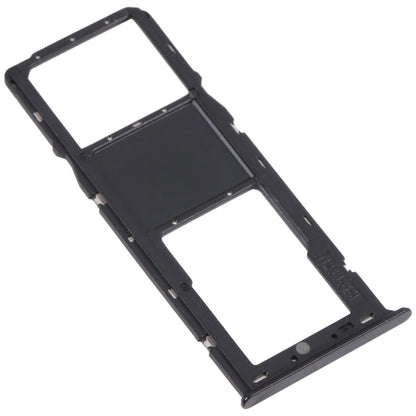For Samsung Galaxy A03s SM-A037U Original SIM Card Tray + Micro SD card tray (Black) - Repair & Spare Parts by buy2fix | Online Shopping UK | buy2fix
